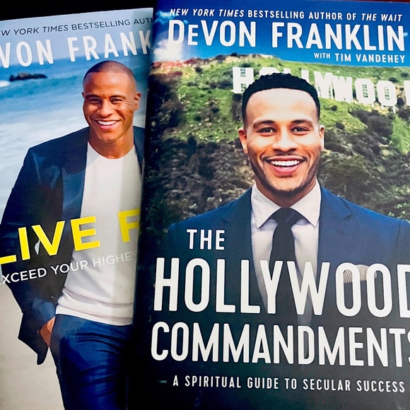 New Devon Franklin Books The Hollywood Commandments & Live Free - Picture 1 of 3